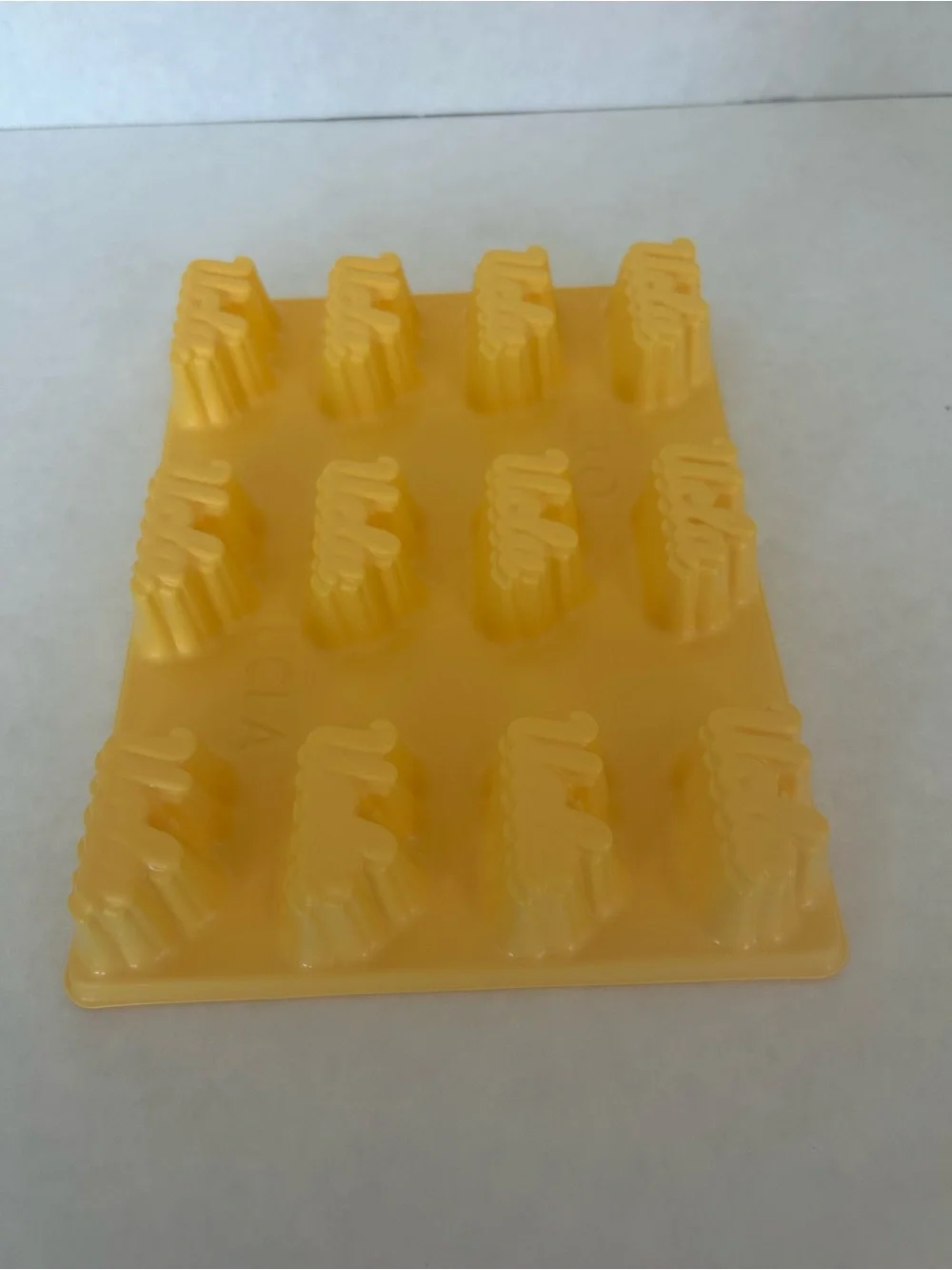 Jello UCLA Yellow Plastic Multi-Mold Tray - Flexible Candy & Chocolate Mold